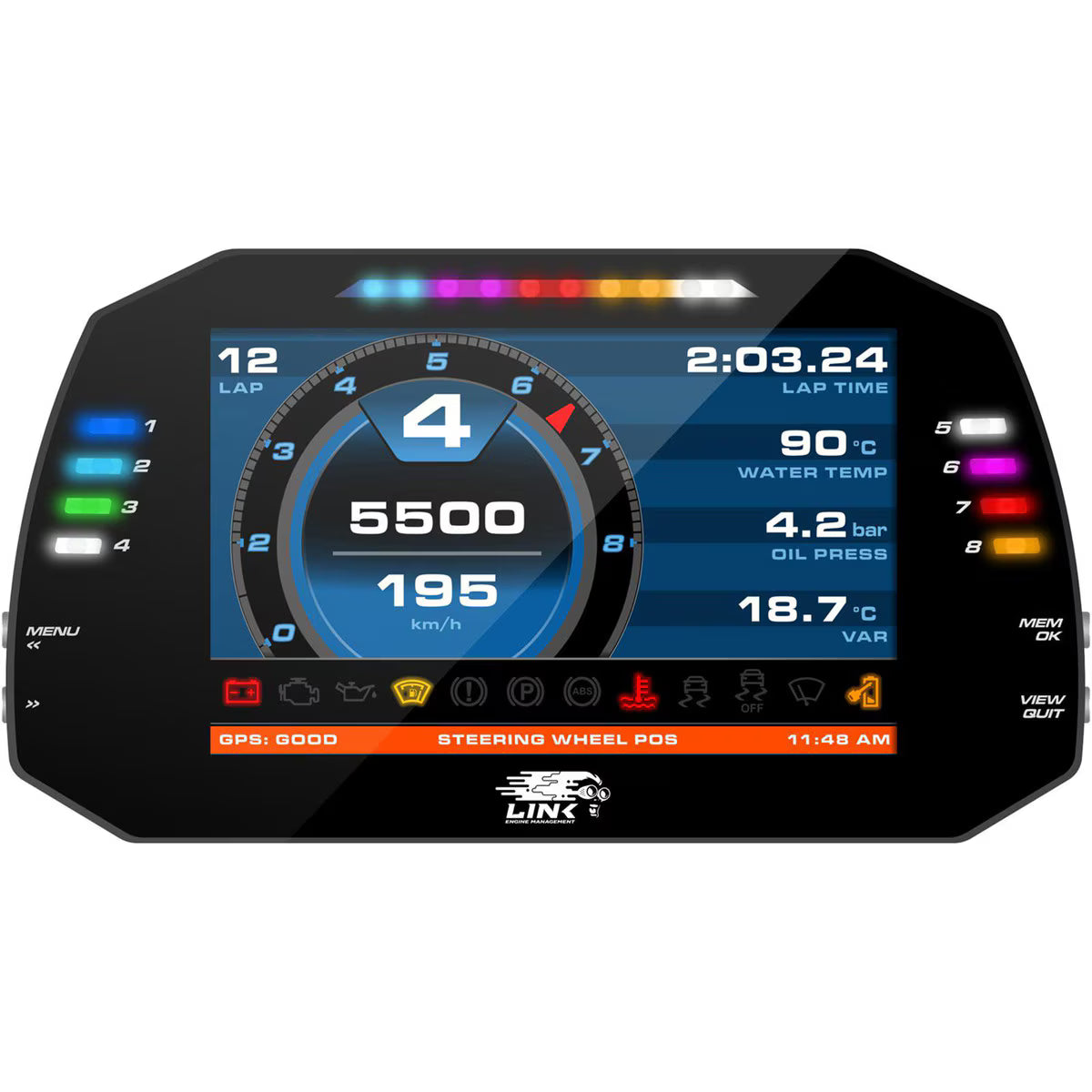 LINK ECU - MXG STRADA 7" DASH Street or Race Edition