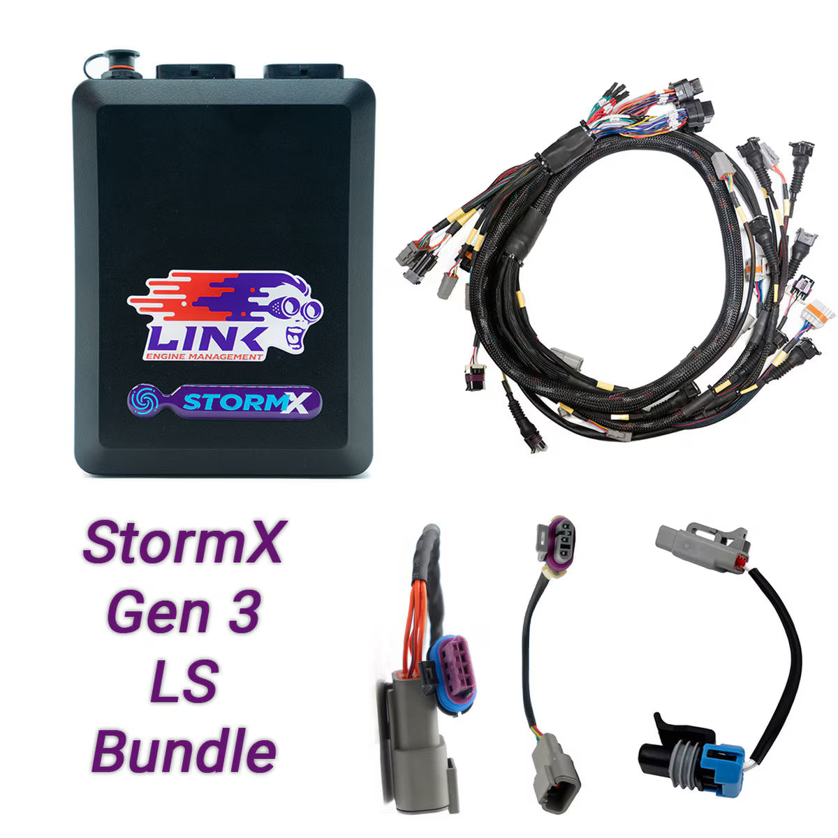 LINK ECU - Gen3 LS Drive-By-Cable Bundle: G4X StormX ECU + LS Engine Harness bundle