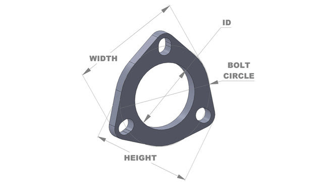 Vibrant - 3 Bolt Exhaust Flanges