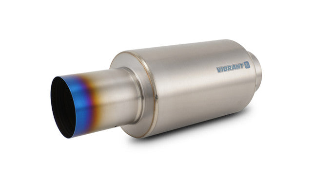 Vibrant - Titanium Universal Mufflers with Exhaust Tip