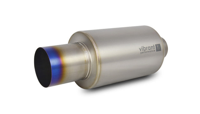 Vibrant - Titanium Universal Mufflers with Exhaust Tip