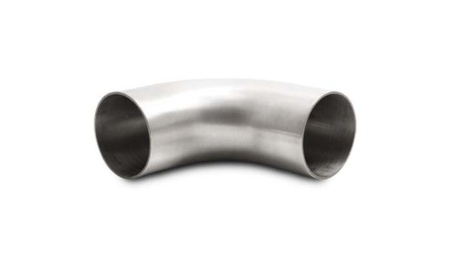 Vibrant - 304 Stainless Steel 90° Brushed Mandrel Bends with Extended Leg Length