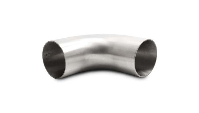 Vibrant - 304 Stainless Steel 90° Brushed Mandrel Bends with Extended Leg Length