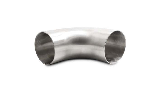 Vibrant - 304 Stainless Steel 90° Brushed Mandrel Bends with Extended Leg Length