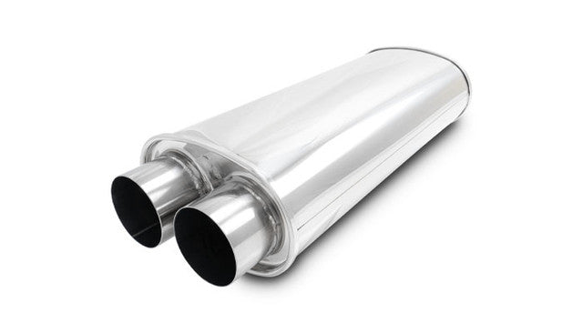 Vibrant - STREETPOWER 22inch Oval Dual in-out Mufflers
