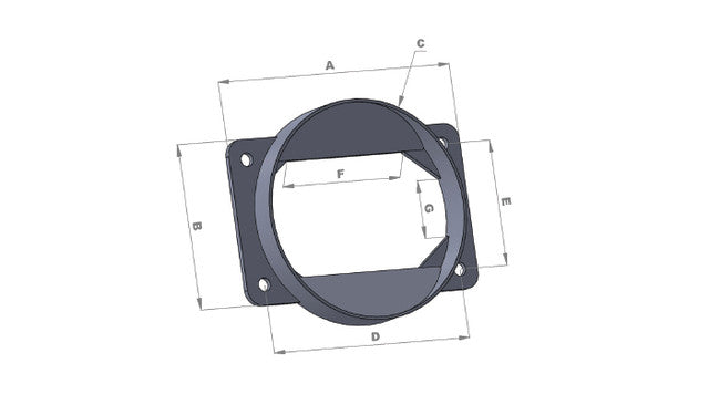 Vibrant - Mass Air Flow Sensor Adapter - Mitsubishi Applications