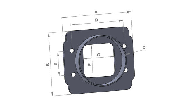 Vibrant - Mass Air Flow Sensor Adapter - Toyota Applications and vehicles equipped with Bosch MAF Sensors