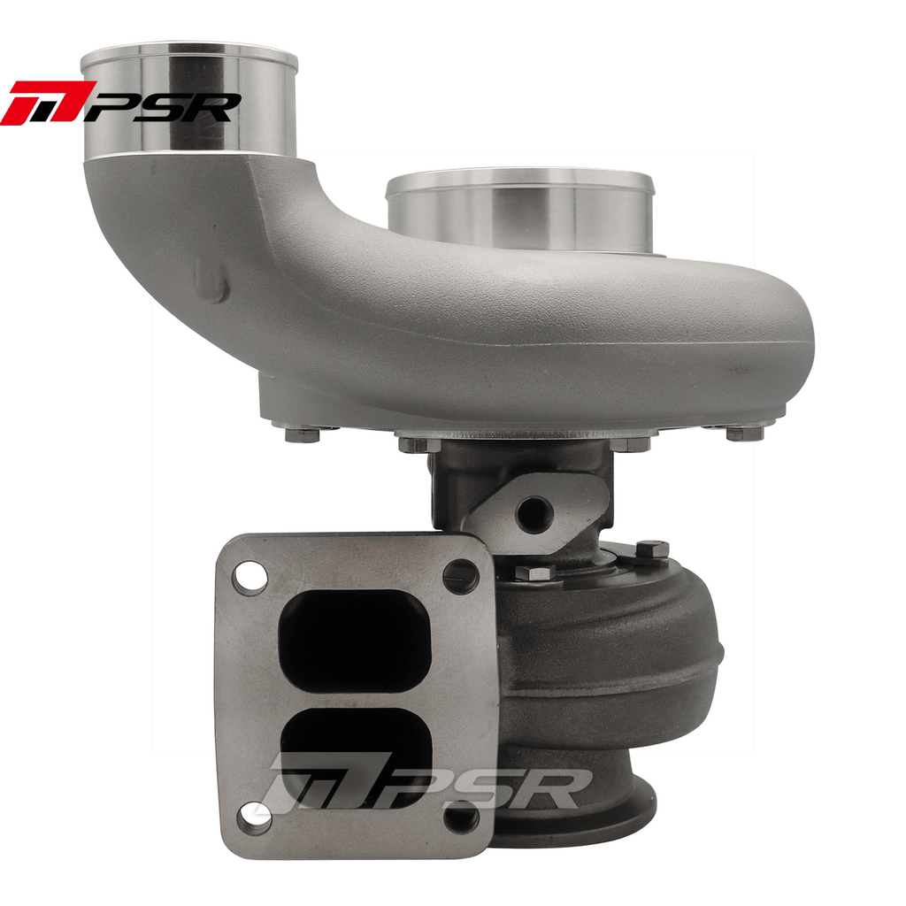 PSR - Billet 363D 366D 369D DUAL CERAMIC BALL BEARING Turbo with 90° Elbow Outlet Compressor