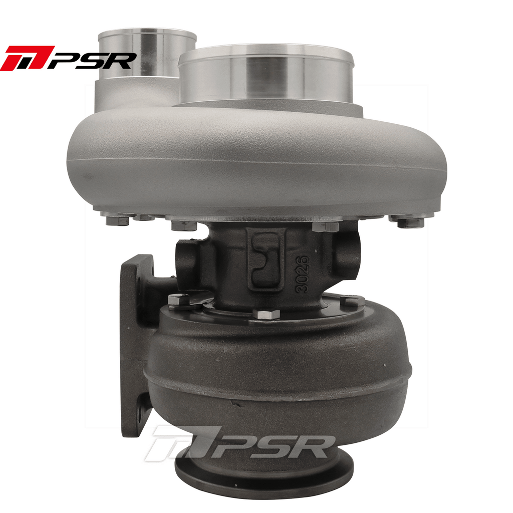 PSR - Billet 363 366 369 Journal Bearing Turbo with 90° Elbow Outlet Compressor