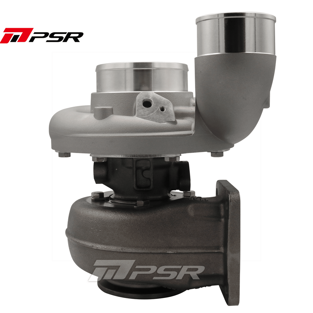 PSR - Billet 363D 366D 369D DUAL CERAMIC BALL BEARING Turbo with 90° Elbow Outlet Compressor