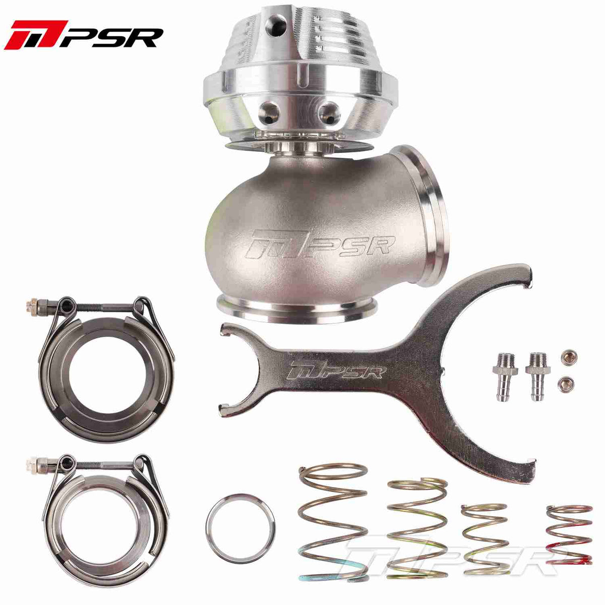 PSR - New Generation V-Band External Wastegate 60mm V-Band Silver - 744326002 | DM Performance