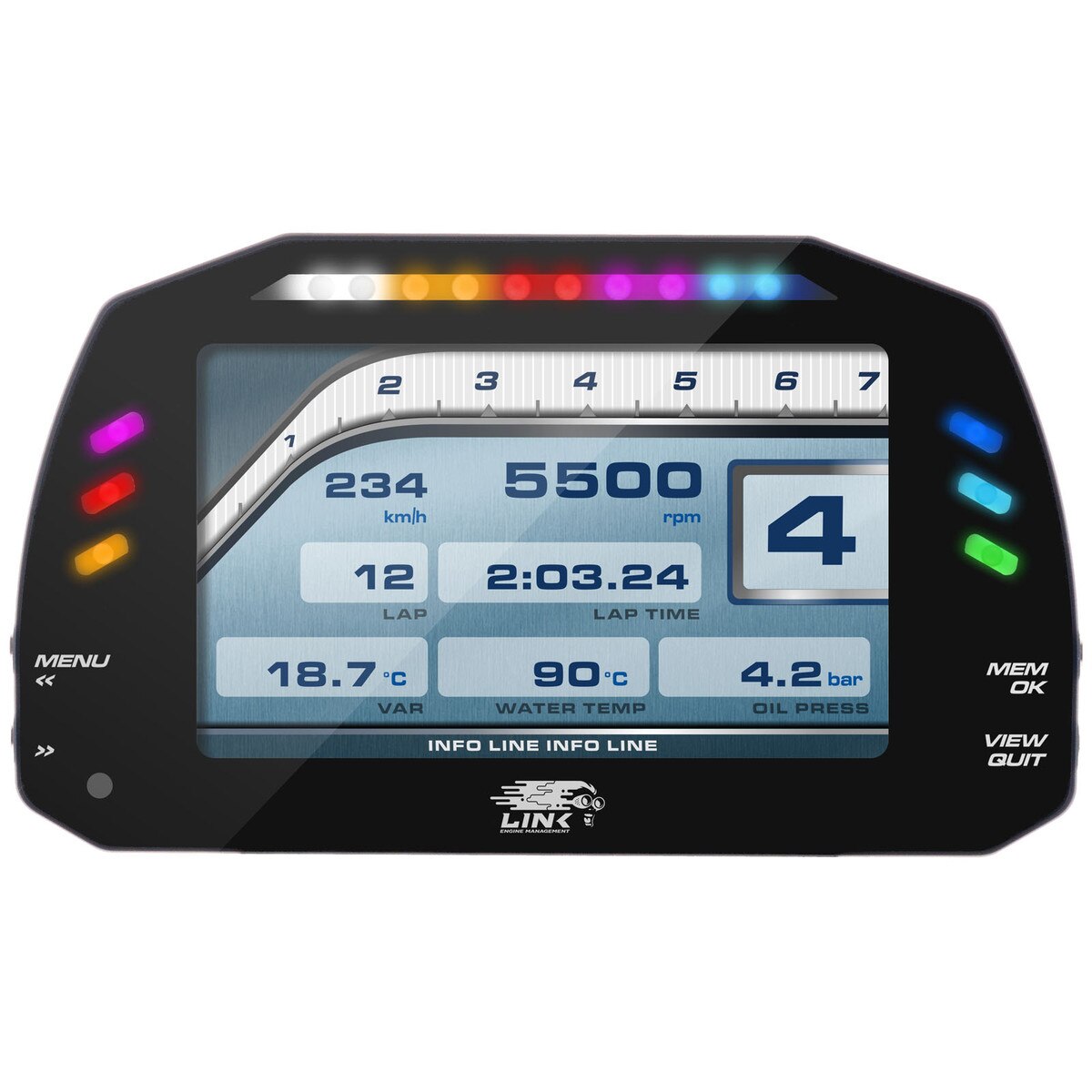 LINK ECU - MXS STRADA 5" DASH Street or Race Edition