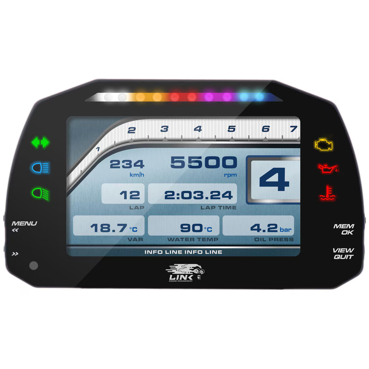 LINK ECU - MXS STRADA 5" DASH Street or Race Edition