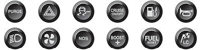 LINK ECU - CAN Keypad Button Inserts
