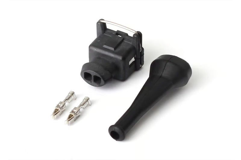 Haltech - Plug and Pins Only - Bosch EV1 (Square) 2 Pin Junior Timer Female Connector