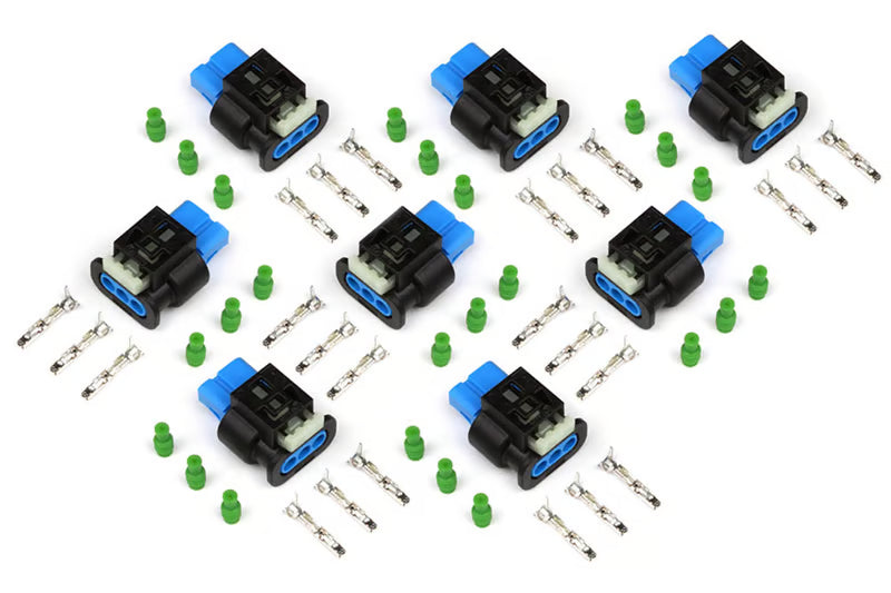 Haltech - Plug and Pins Only Suit Ford Coyote 5.0L 2nd Generation Ignition Coils - 2015-2017 (Set of 8)