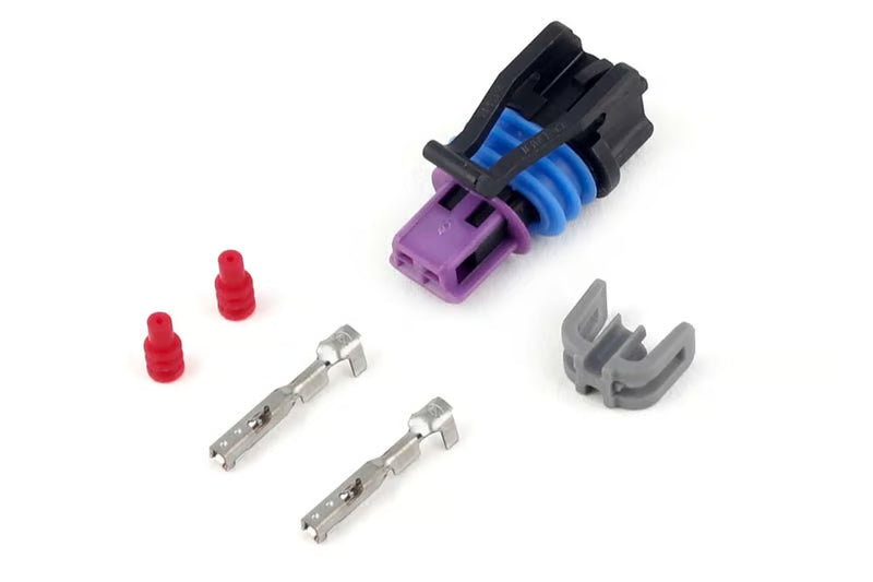 Haltech - Plug and Pins Only - Delphi 2 Pin GM style Coolant Temp Connector (Black)