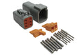 Haltech - Plug and Pins Only - Matching Set of Deutsch DTM-6 Connectors (7.5 Amp)