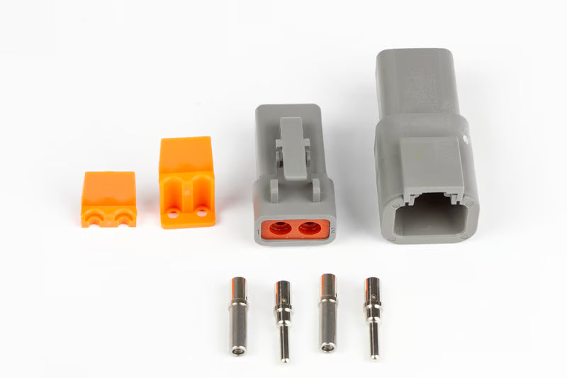 Haltech - Plug and Pins Only - Matching Set of Deutsch DTP-2 Connectors (25 Amp)