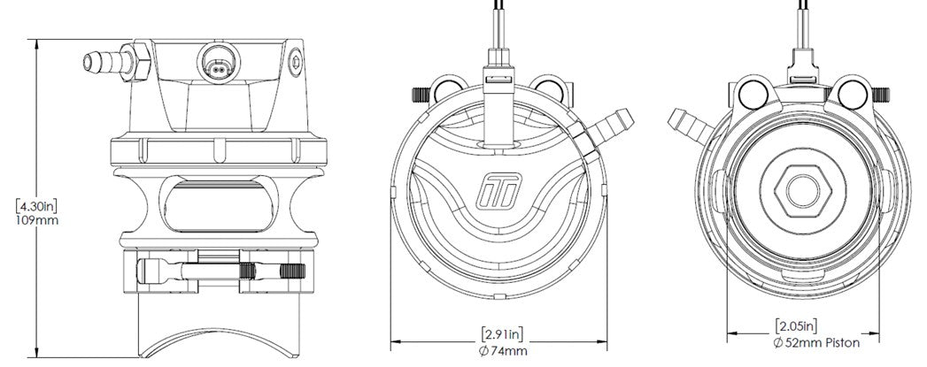 Turbosmart - Turbosmart - GenV RacePort EM Valve - TS-0224-1135 | DM Performance