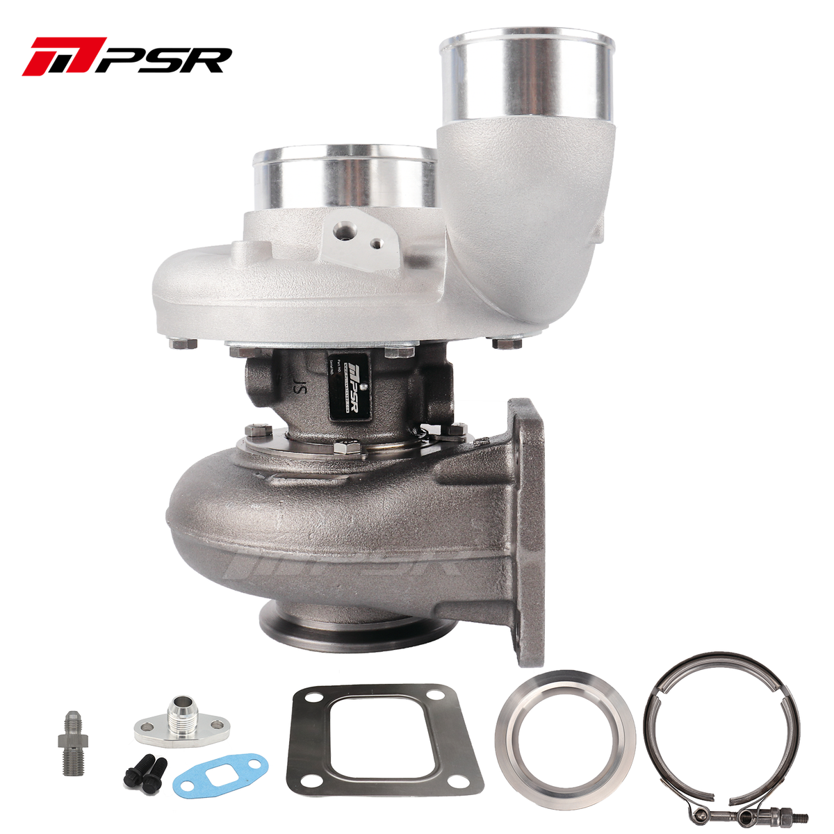 PSR - Billet 363D 366D 369D DUAL CERAMIC BALL BEARING Turbo with 90° Elbow Outlet Compressor