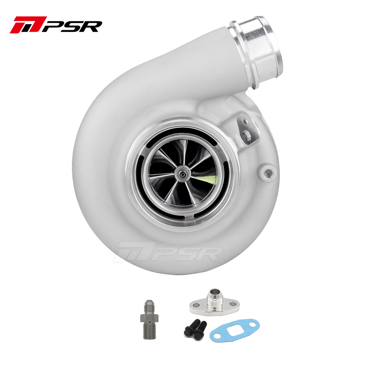 PSR - Billet 363D 366D 369D DUAL CERAMIC BALL BEARING Turbo with 90° Elbow Outlet Compressor