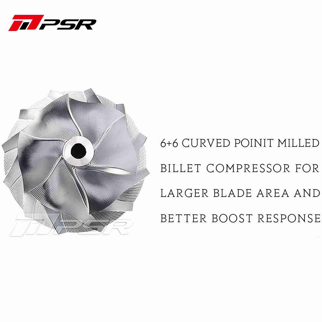 PSR - 485 Journal Bearing Curved PointMilled Billet Compressor Wheel Turbocharger