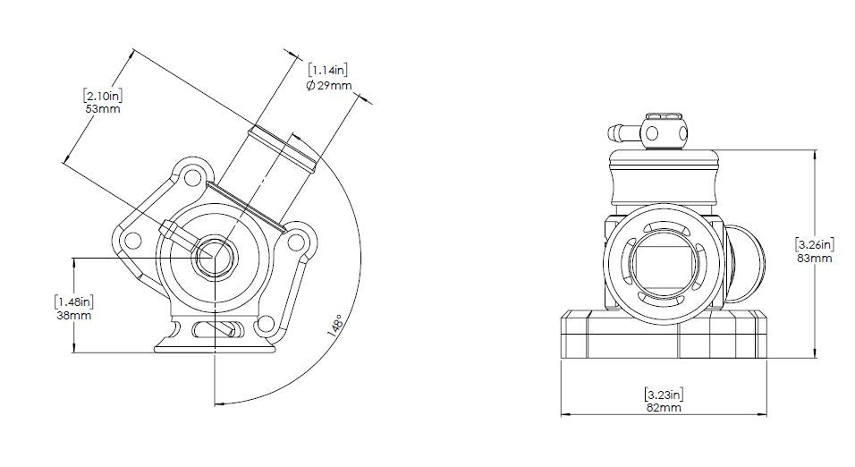 Turbosmart - Kompact Dual Port & Plumb Back Blow Off Valve Suit Hyundai i20 N