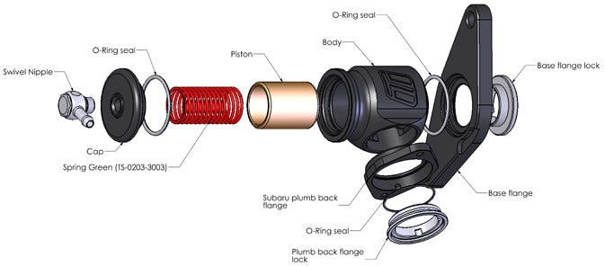 Turbosmart - Kompact Dual Port / Plumb Back Blow Off Valve Suit Subaru