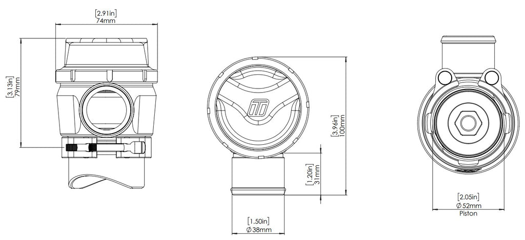 Turbosmart - Turbosmart - GenV RacePort Plumback Valve - TS-0204-1405 | DM Performance