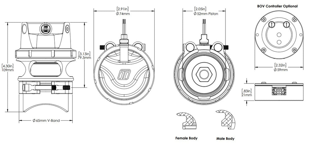 Turbosmart - RacePort EM BOV Controller Kit