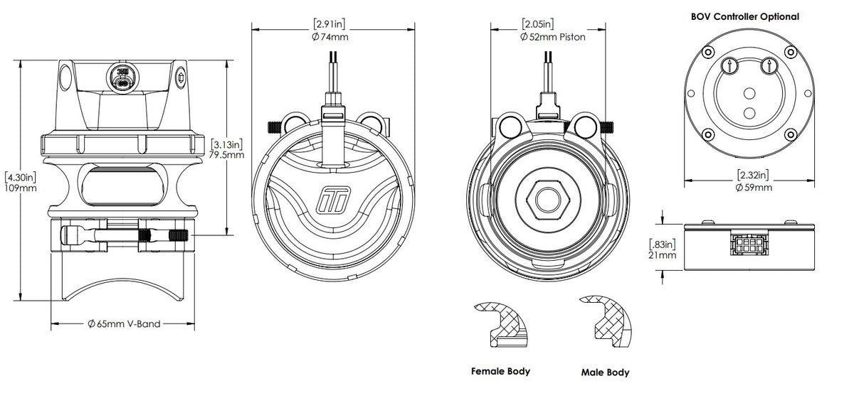 Turbosmart - RacePort EM BOV Controller Kit