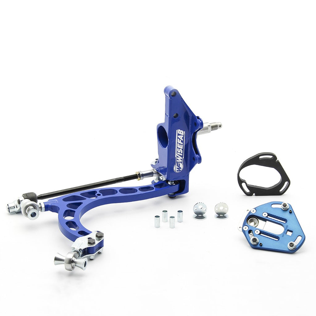 Wisefab - Nissan S13 Front V2 Drift Angle Lock Kit with Rack Offset Spacers