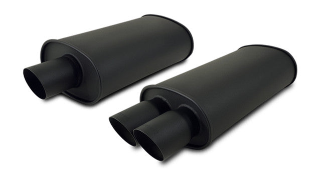 Vibrant - Flat Black Universal Mufflers