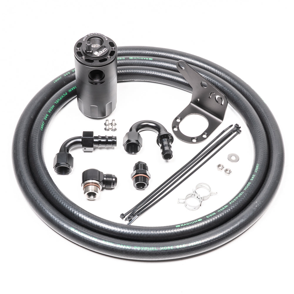 Radium - Direct-Fit PCV Catch Can Kit for 2015-2020 Ford F-150 & Raptor (2.7L / 3.5L EcoBoost V6)