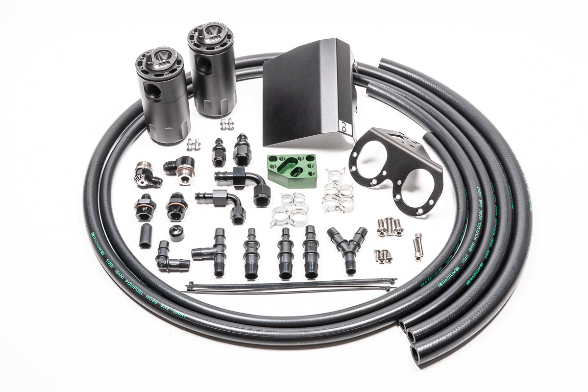 Radium - Direct-Fit Dual Catch Can Kit for Subaru EJ Turbo (02–21 WRX / STI)