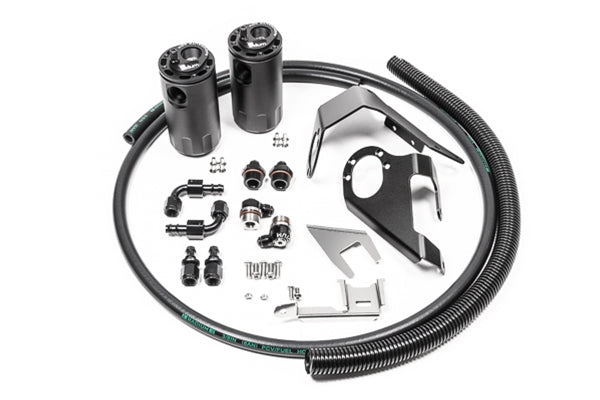 Radium - Direct-Fit Dual Catch Can Kit for Nissan 370Z & Infiniti G37 / Q60 (VQ37VHR)