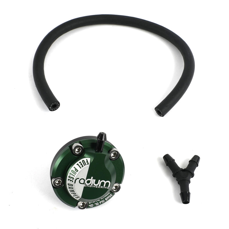 Radium Engineering FPD-R Direct Mount Fuel Pulse Damper Green Top