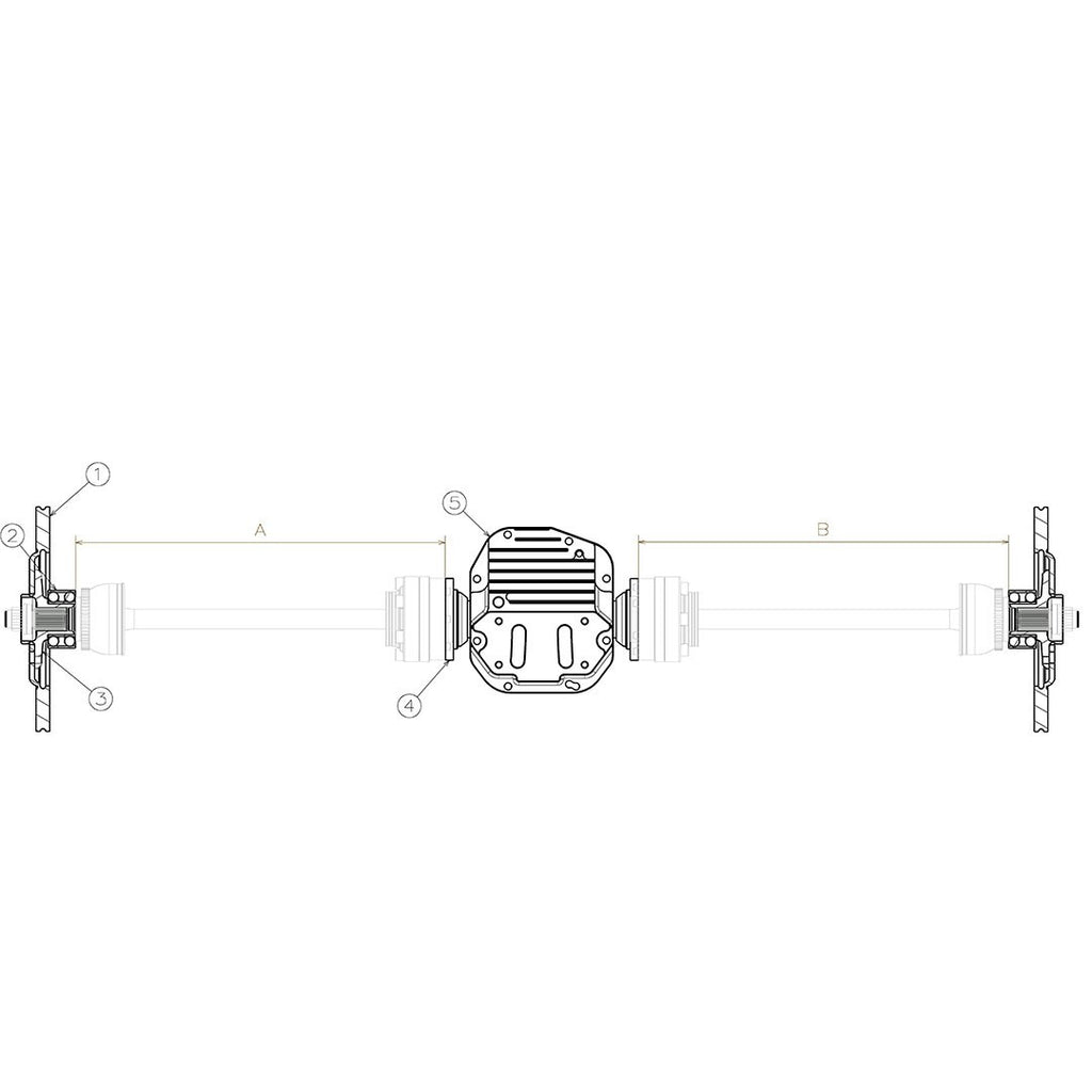 Wisefab - BMW E46 Rear Halfshafts Kit