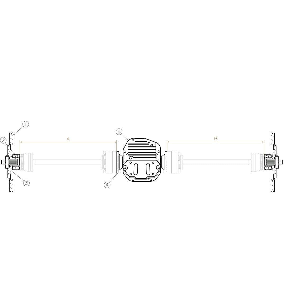 Wisefab - BMW E46 Rear Halfshafts Kit