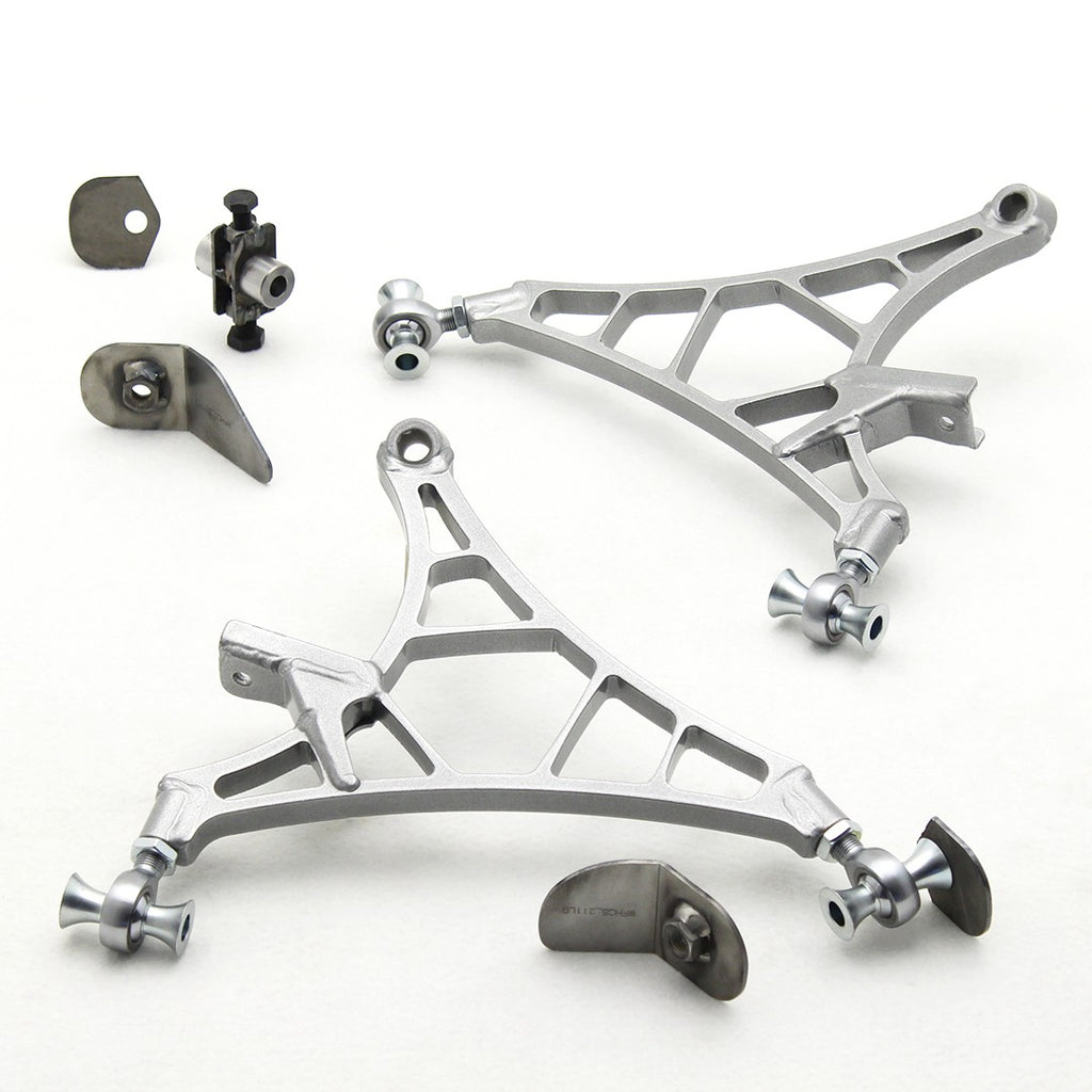 Wisefab - Wisefab - Honda Civic EP3 Front Rally Lower Control Arm Kit - WFHC5 | DM Performance