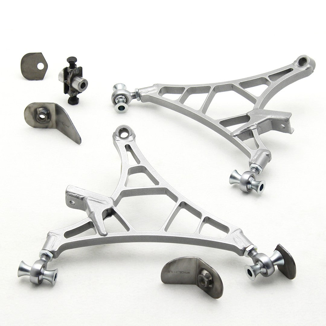 Wisefab - Wisefab - Honda Civic EP3 Front Rally Lower Control Arm Kit - WFHC5 | DM Performance