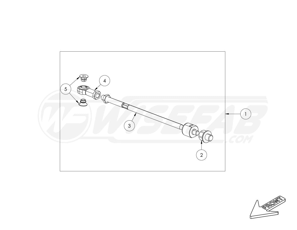 Wisefab - Tesla Model 3 RWD Front Drift Angle Lock Kit